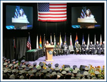 Supervisor Janet Nguyen was the keynote speaker at a July 2007 OC Sheriff's Academy graduation.