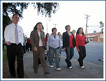 Supervisor Nguyen leads protest against violence in Satna Ana.