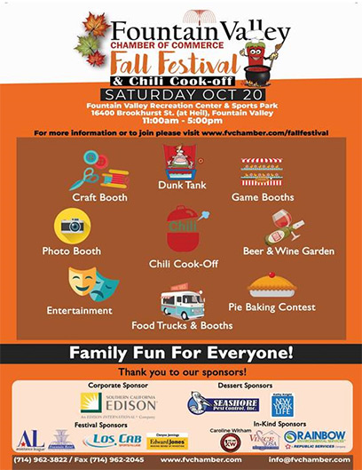 Fountain Valley Chamber of Commerce Fall Festival & Chili Cook-off