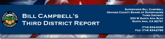 Photo of Supervisor Campbell, Bill Campbell Supervisor 3rd District, Newsletter,