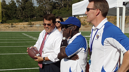 Supervisor Nelson with Jimbo Wright and Scott Hayes.