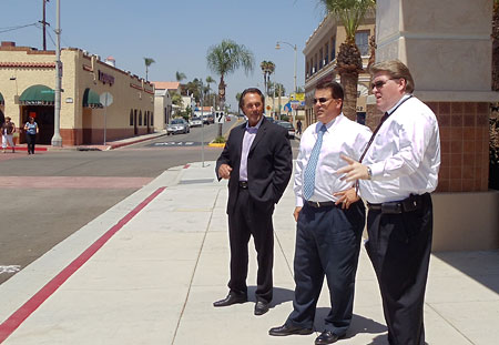 Supervisor Nelson with Troy Butzlaff and Scott Nelson.