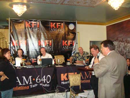 Supervisor Nelson speaking on KFI