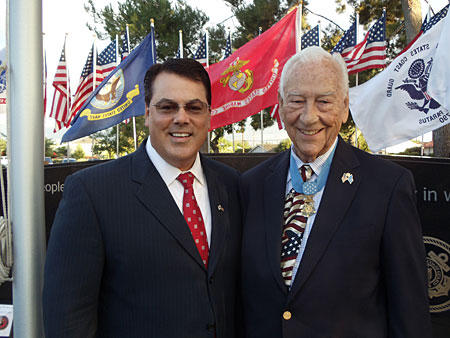 Supervisor Nelson with US Army Academy Senior Cody Van der Raadt