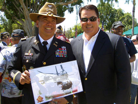 Supervisor Nelson with Col Aguto