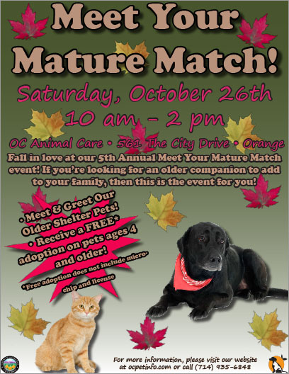 OC Animal Care - Mature Match Event