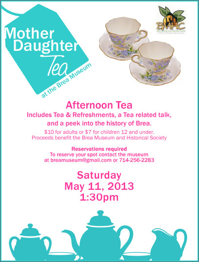 Brea Mother Daughter Tea Time Event