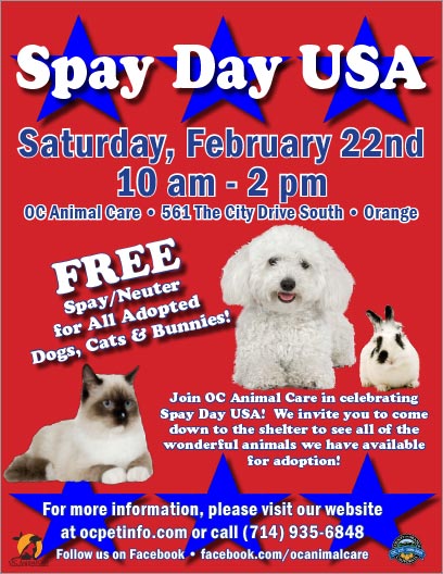 OC Animal Care Spay Day USA 2014