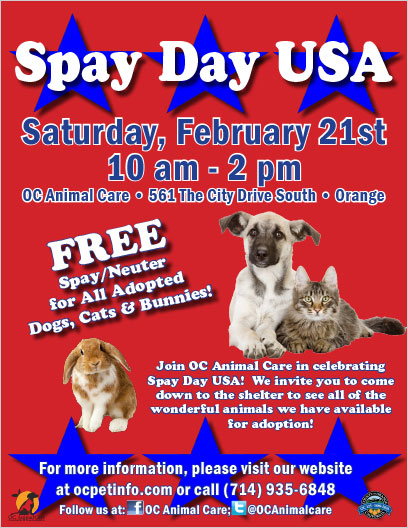 OC Animal Care - Spay Day USA 2015