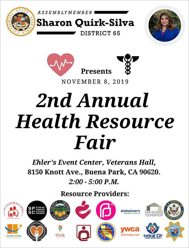 Health Resource Fair Hosted by Assemblywoman Quirk-Silva