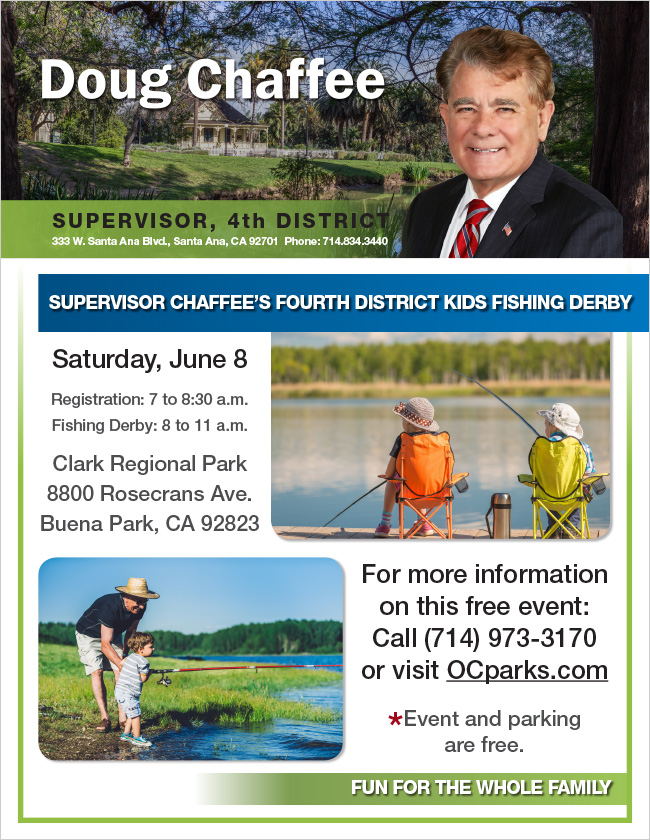 Supervisor Doug Chaffee - 4th District Kids Fishing Derby Event