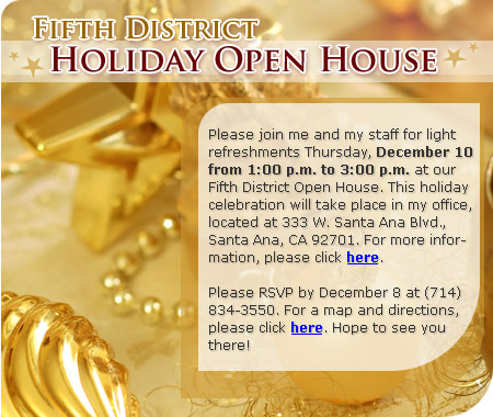 Fifth District Holiday Open House