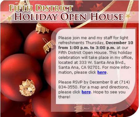 Fifth District Holiday Open House