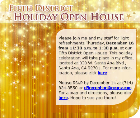 Fifth District Holiday Open House