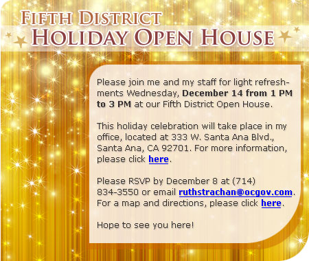 Fifth District Holiday Open House