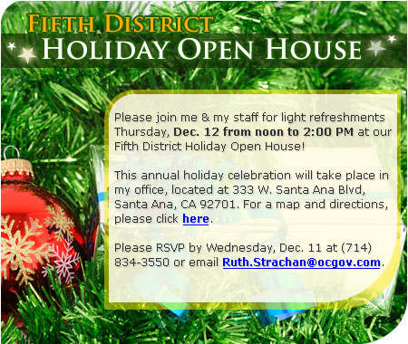 Fifth District Holiday Open House