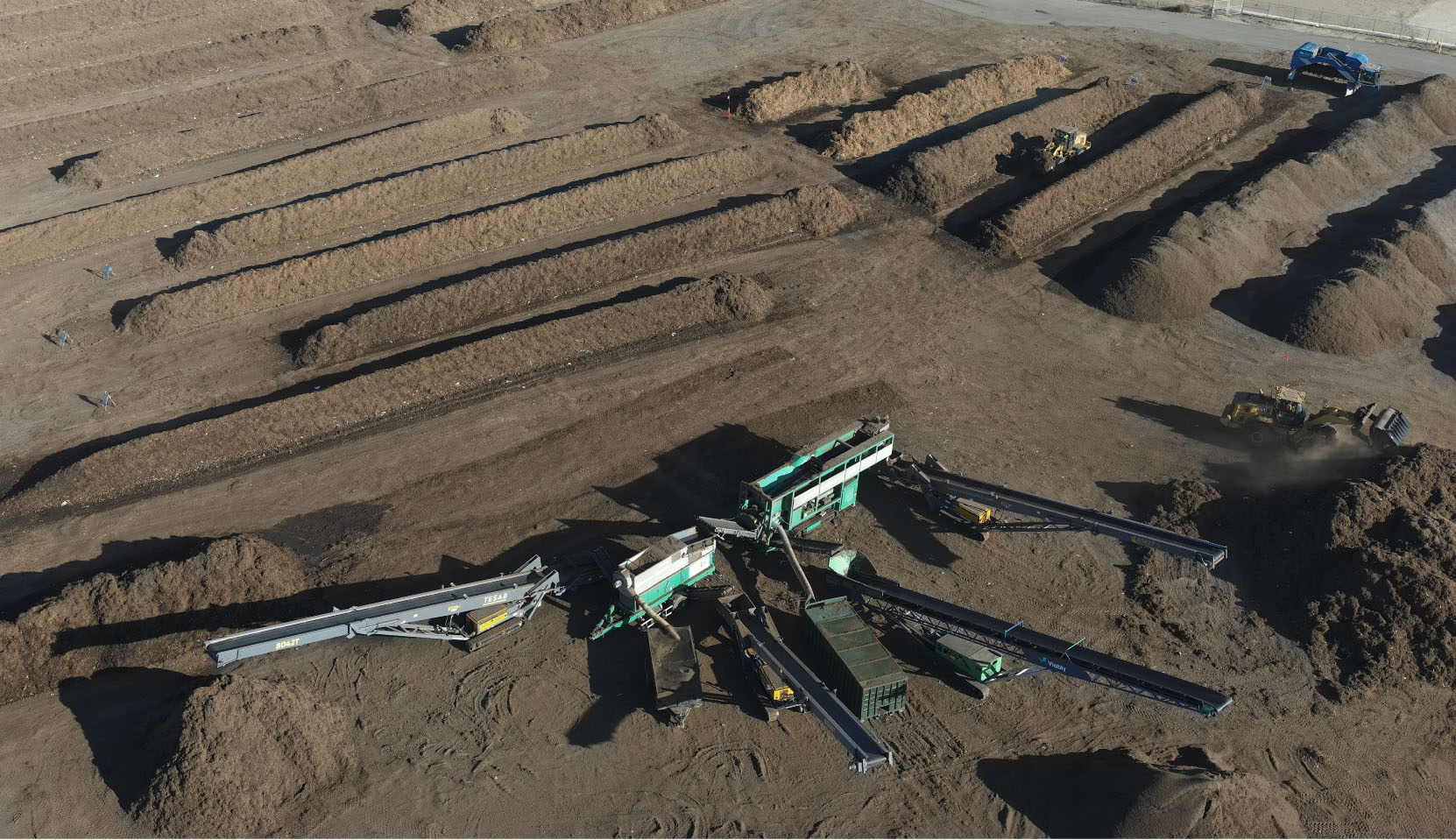 Aerial view of Olinda Alpha Landfill in Brea