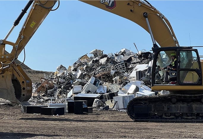 Tons of Scrap Metal Recovered